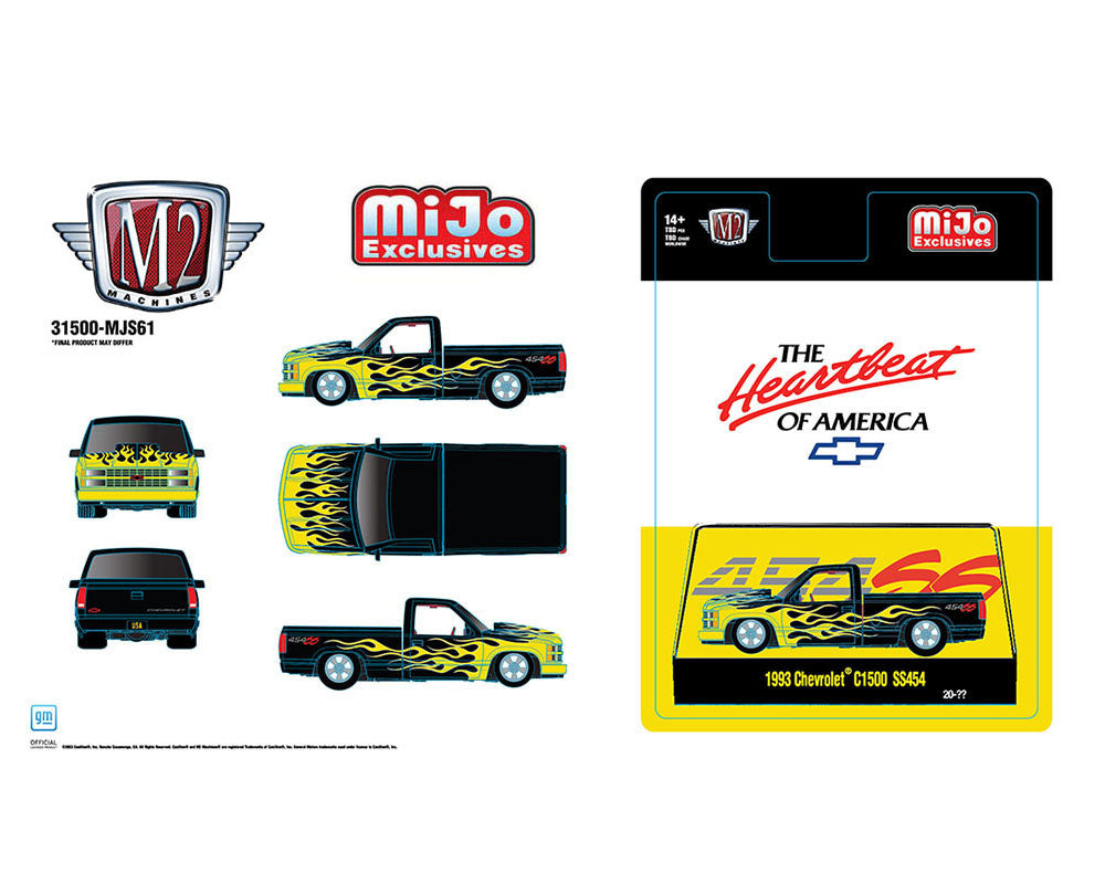 Mijo 1993 Chevy With Yellow Flames COMING SOON