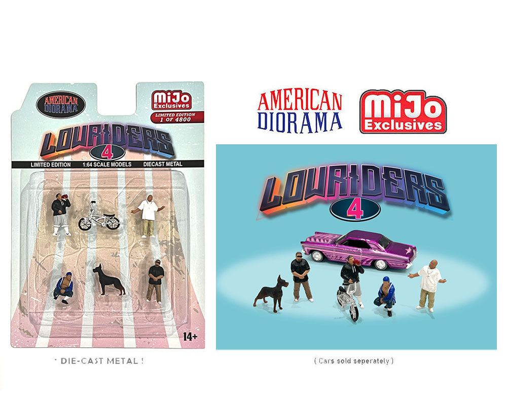 American Diorama Low Riders 4 Figure Set