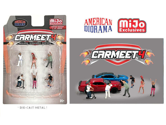 American Diorama Car Meet 4 Figure Set