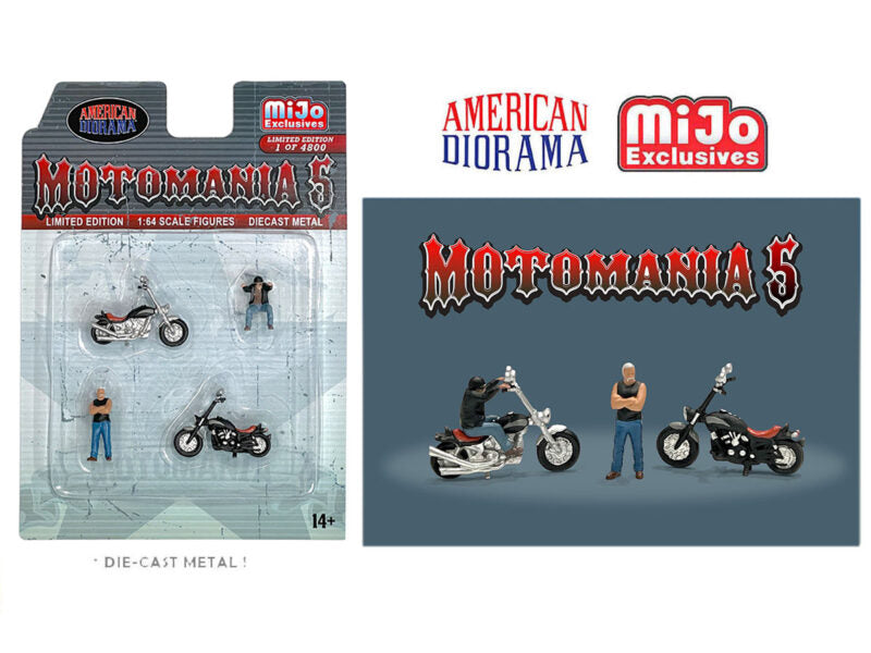American Diorama Moto Mania 5 Figure Set