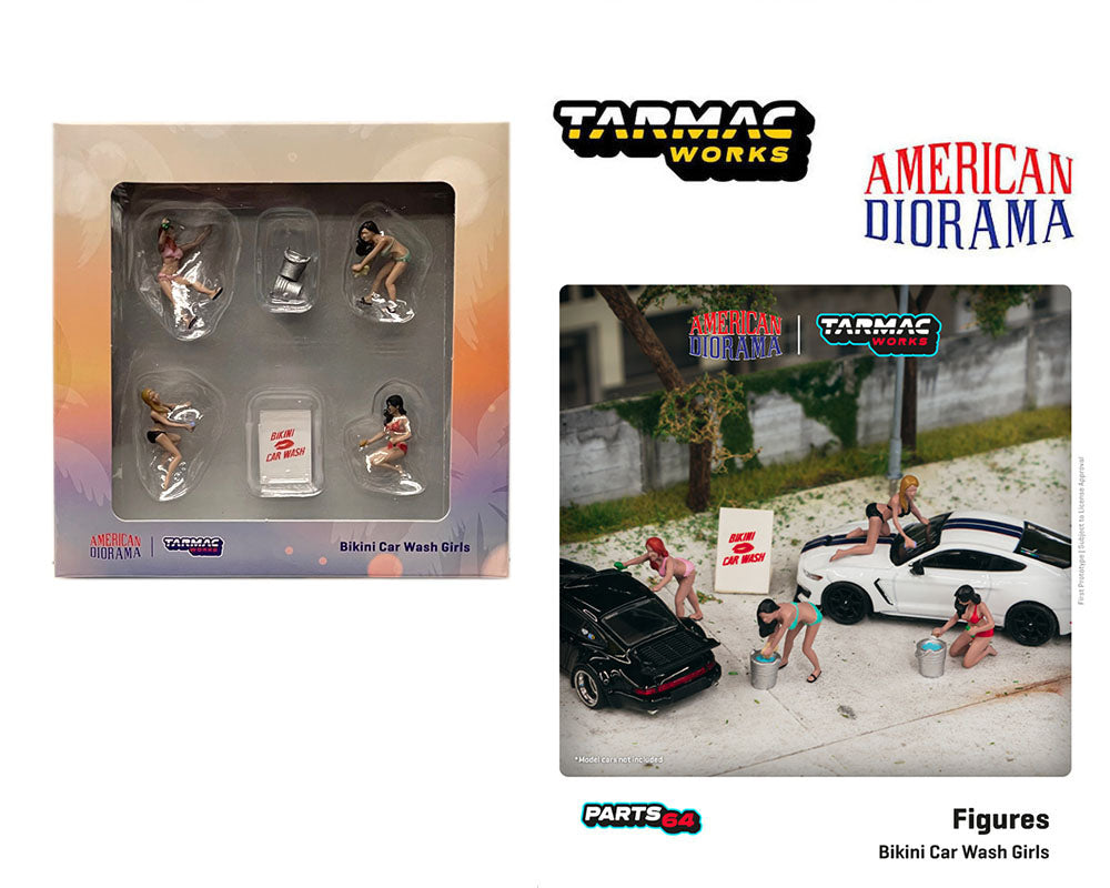 American Diorama / Tarmac Bikini Car Wash Girl Set
